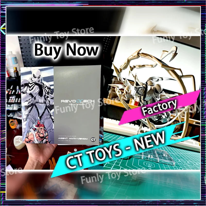 In Stock Ct Toys Agent Venom Amazing Yamaguchi Agent Anti Venom Figure Spiderman Anime Action Figure Customized Gifts Toys