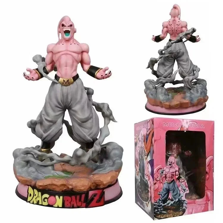New 46cm Dragon Ball Anime Figure Majin Buu Peripheral Oversized Statue Action Figure Periphery Kawaii Desktop Display Gift Toys