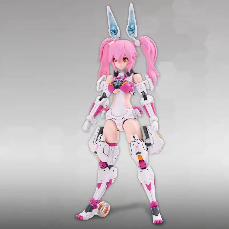 NUKE MATRIX Cyber Forest Fantasy Girls Rabbit Lirly Bell Mobile Suit Anime Action Figure Assembly Model Kits Gift Toys