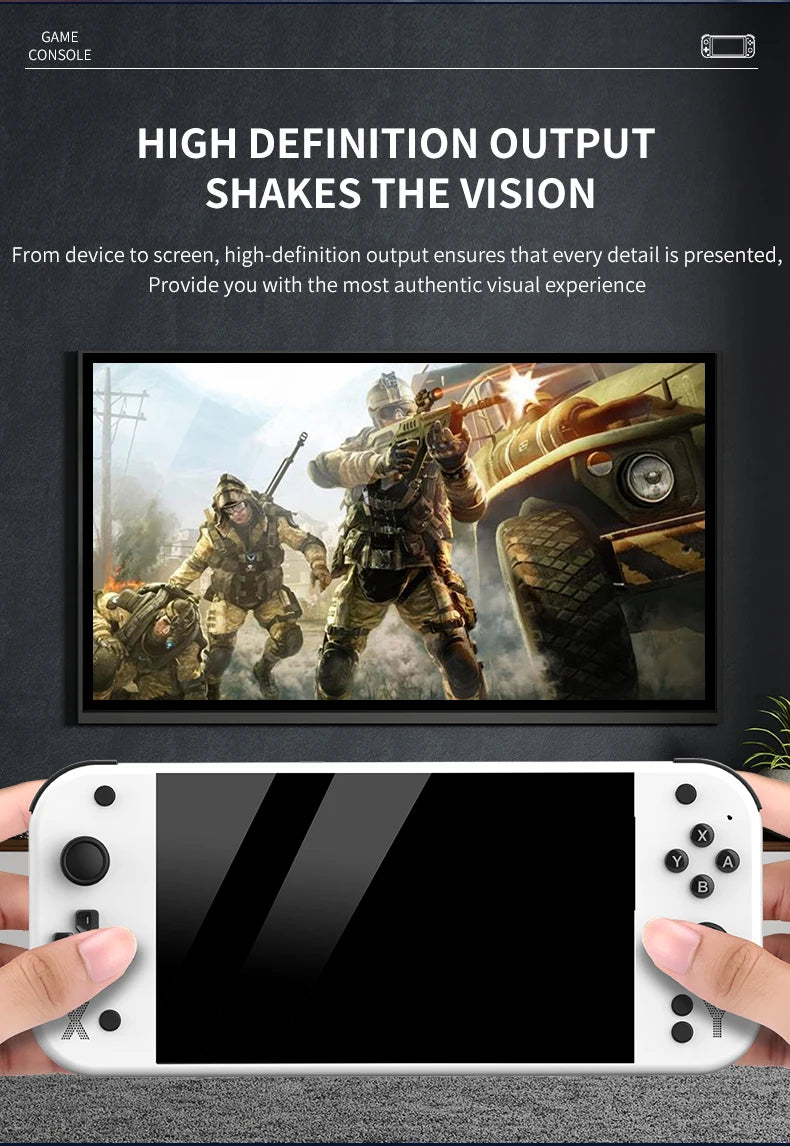 64GB 4000mAh portable handheld game console arcade high-definition For PSP/PS1