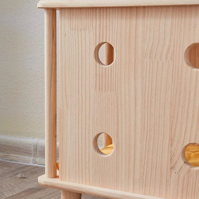 Creative Pet Nest Cat Bed Wooden Cats House Condos Bedside Table Large Space Pet Bed for Small Medium Dogs Wood Bed Cat Supplies