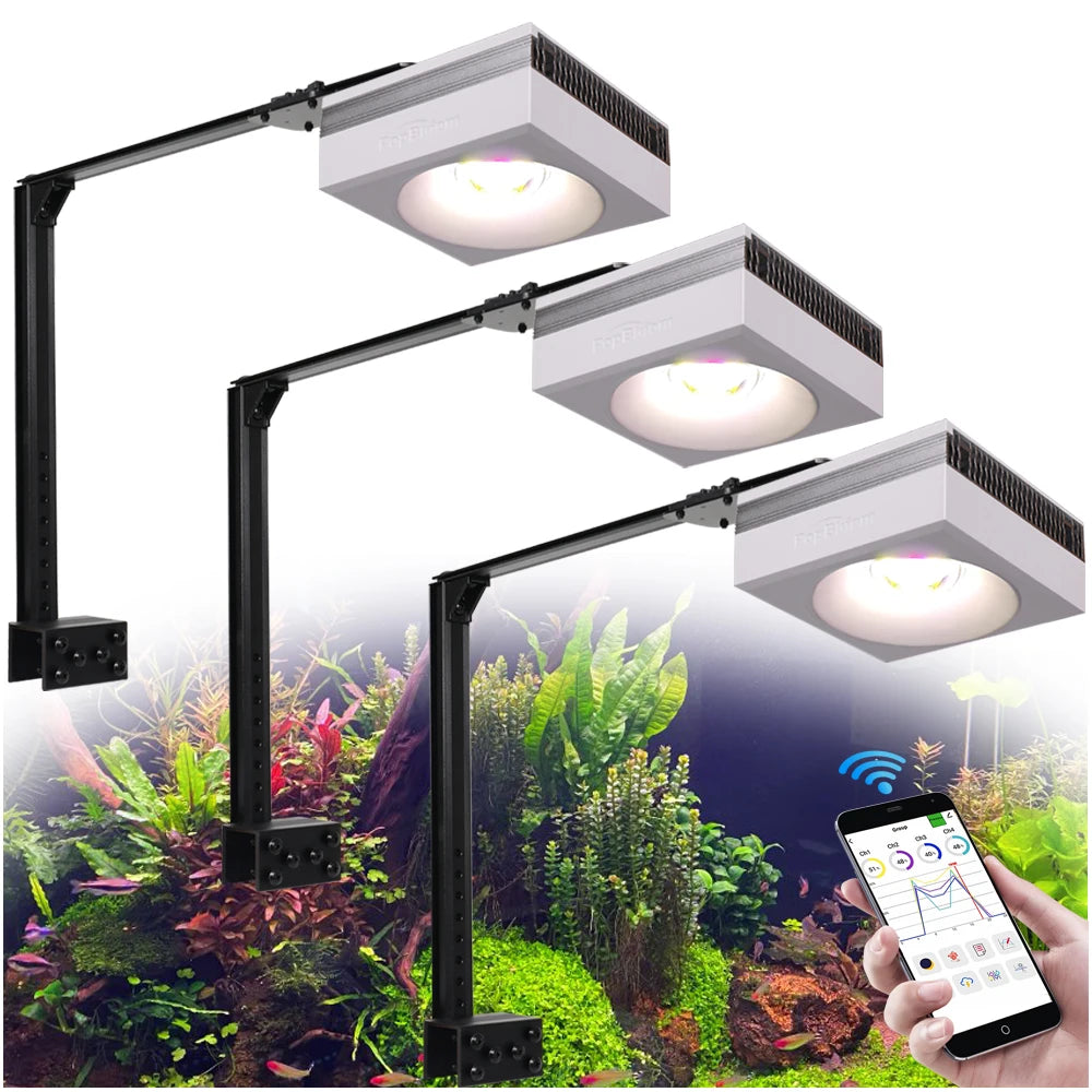 PopBloom-WiFi Aquarium Plants Light, Professional LED Aquarium Lamp for Aquarium,Planted Fish Tanks,Aquatic Plants Lighting