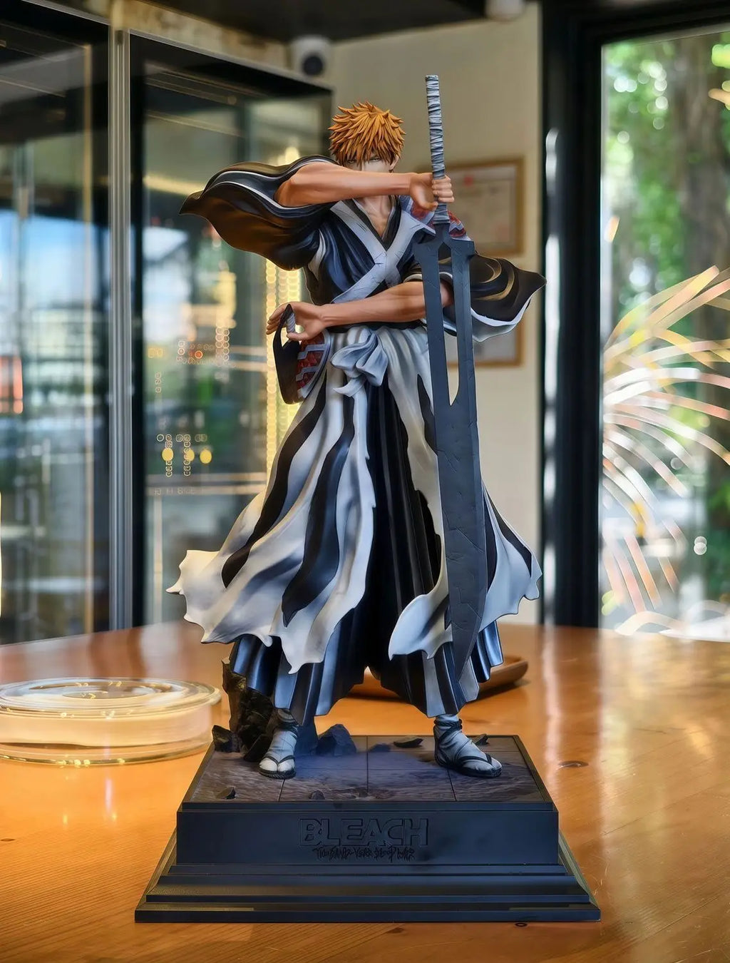Naruto Kurosaki Ichigo Anime figures Burst of anger Grim Reaper can be Move 33cm/12.99Inch PVC Action Wild Battle Toys Gifts