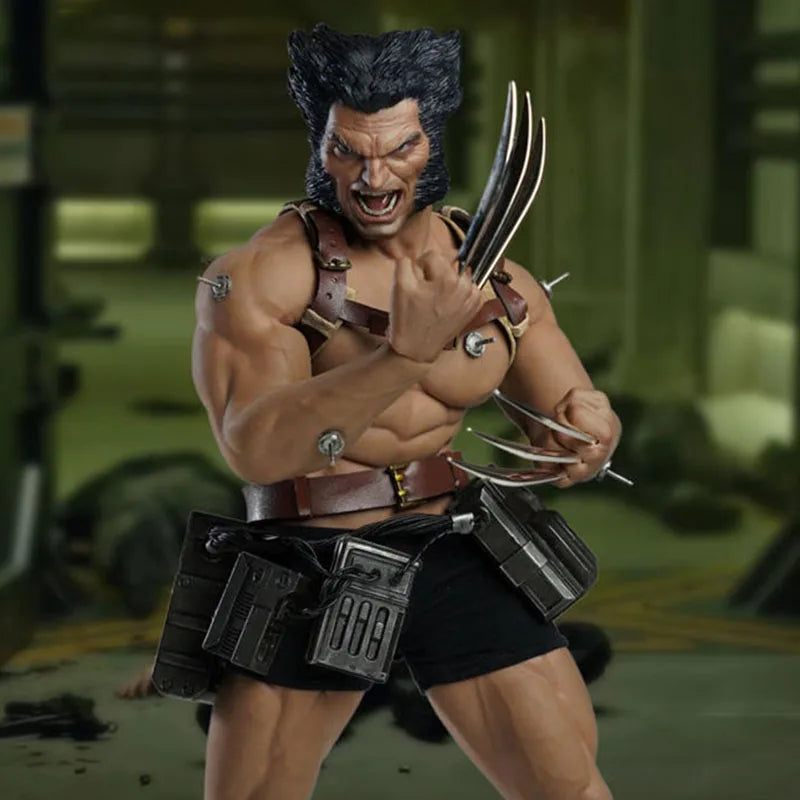 SUPER DUCK SET045 1/6 Hugh Jackman Laboratory Costume with Two Head Sculpts Fit 12'' TBL M35 Male Action Figure Body