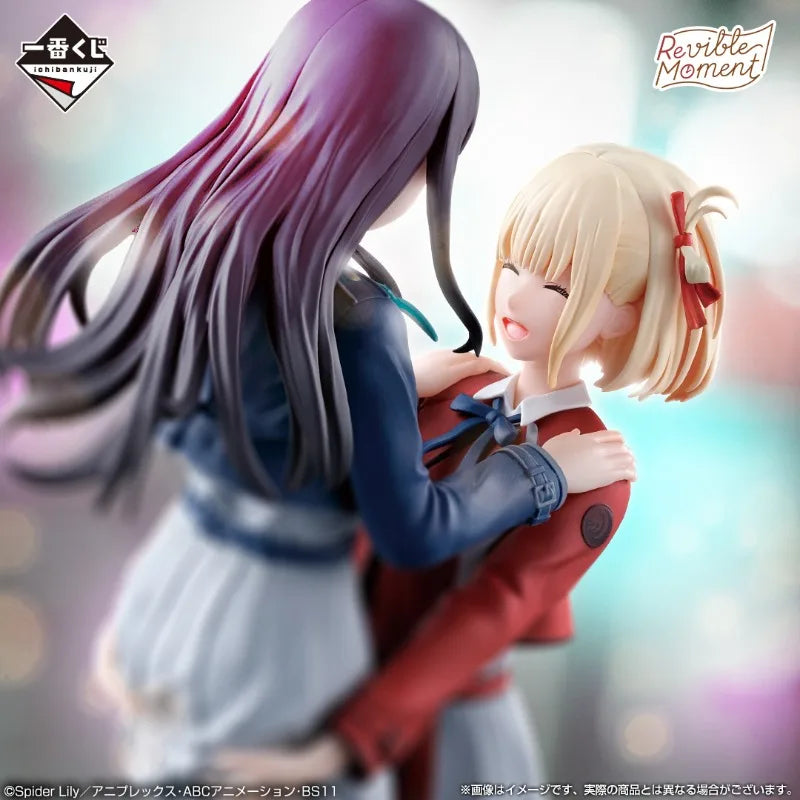 In Stock Original BANDAI Ichiban Lycoris Recoil Nishikigi Chisato Pvc 16cm Anime Character Model Collection Toys Gifts