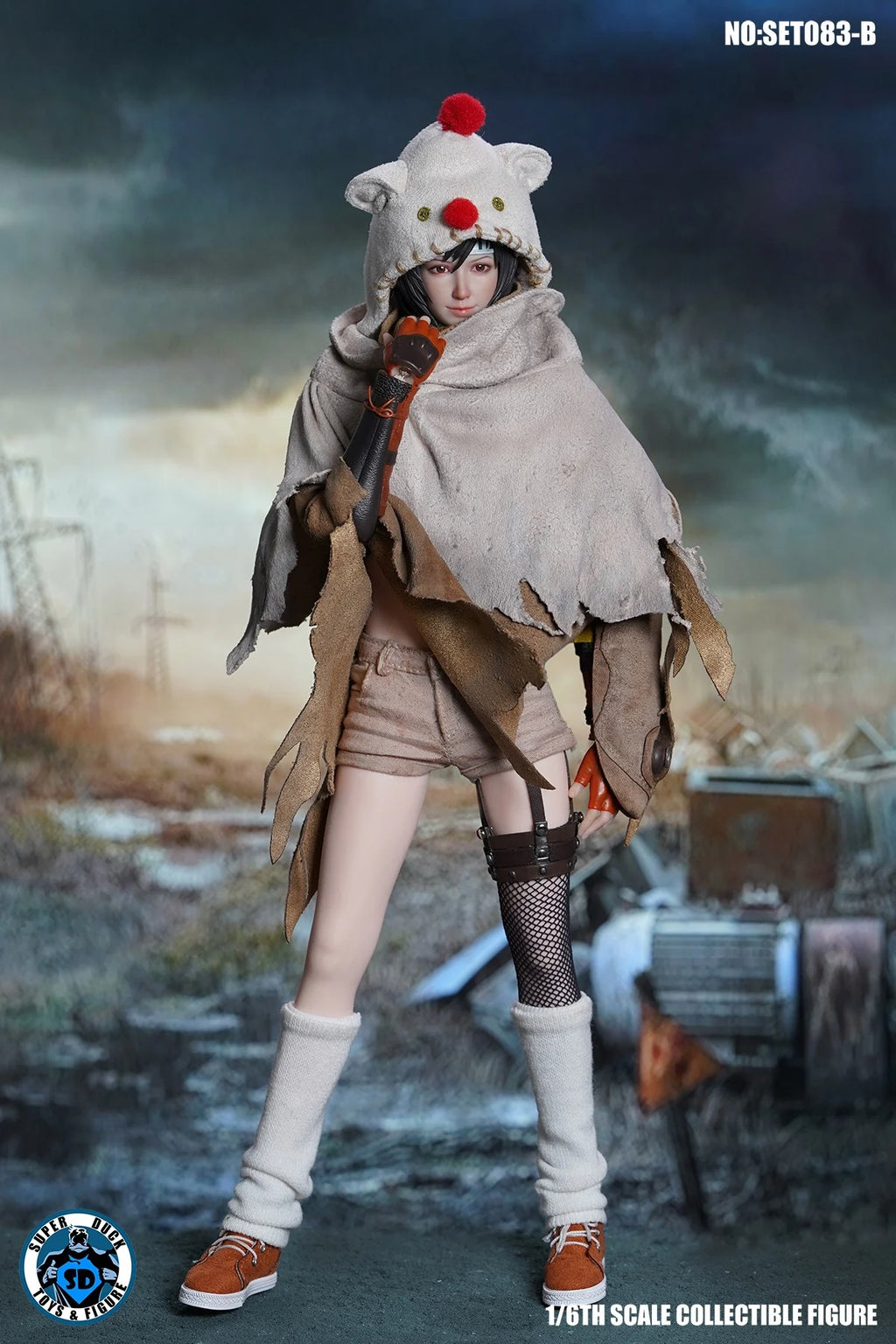 НАЛИЧЕН SUPER DUCK SET083 1/6 FF7 Yuffie Head Sculpt Costume Dress Model Fit 12'' TBL PH S16A S18A Женска екшън фигурка тяло
