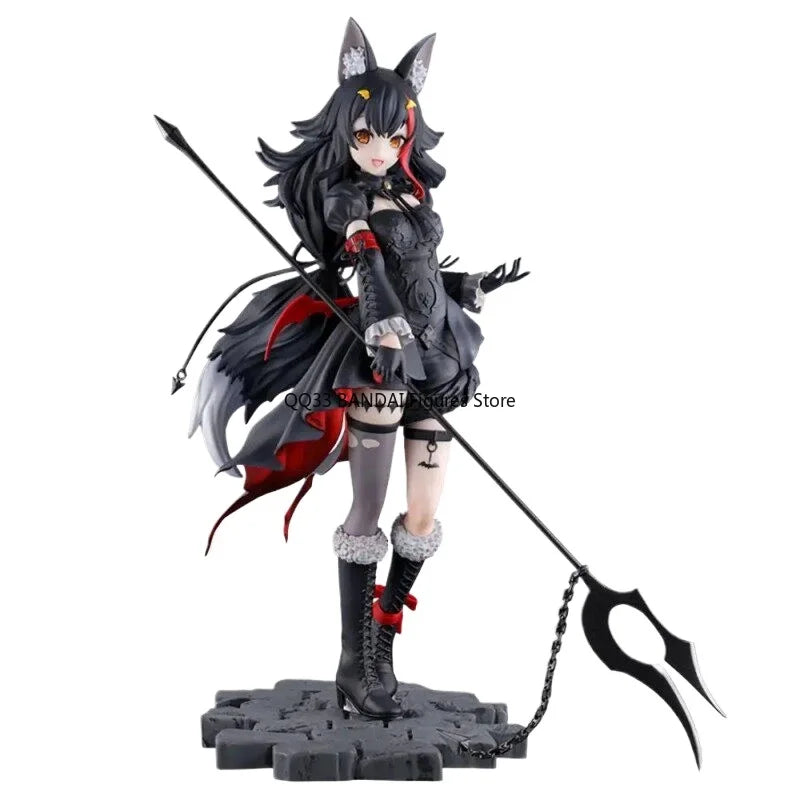 BANDAI Original Ichiban Kuji HoloLive Villain Style Ōokami Mio Figure Model Hobbies Collectible Desktop Decoration