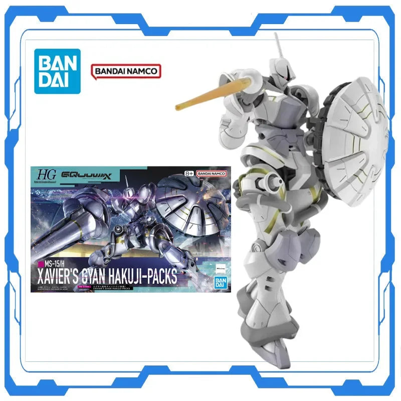 Genuine Bandai GquuuuX Mobile Suit Gundam Original HG 1/144 XAVIER'S GYAN HAKUJI-PACKS Figures Assembly Action Collection Model