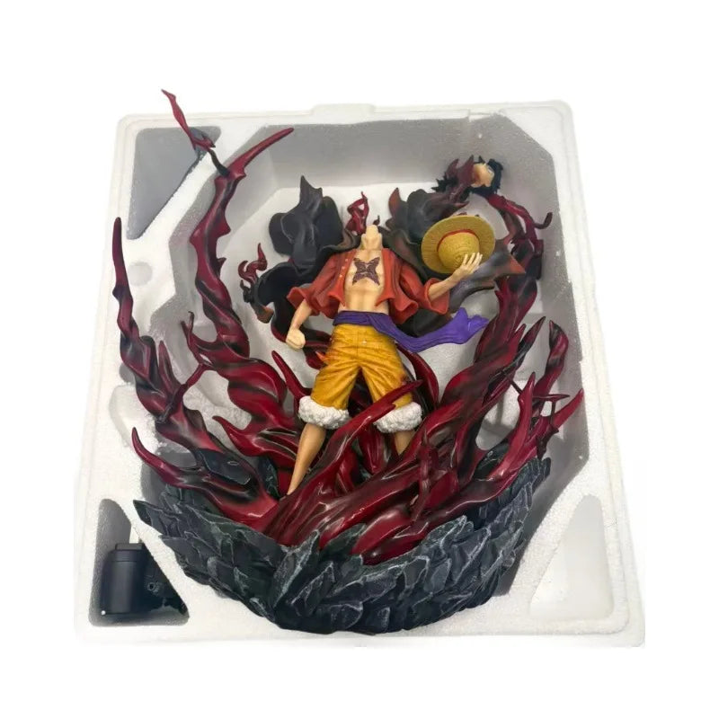 32cm One Piece Monkey D Luffy Wano Country Haki 32cm Gk Statue Collectible Figure Anime Model Desktop Decoration Gift For Fans
