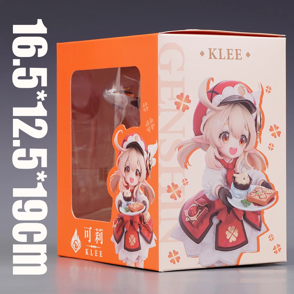 Anime Figur Genshin Impact Spark Knight 16CM PVC KLEE Café Dessert Westwind Order Ritterlichkeit Weihnachtsgeschenke Kostenloser Versand