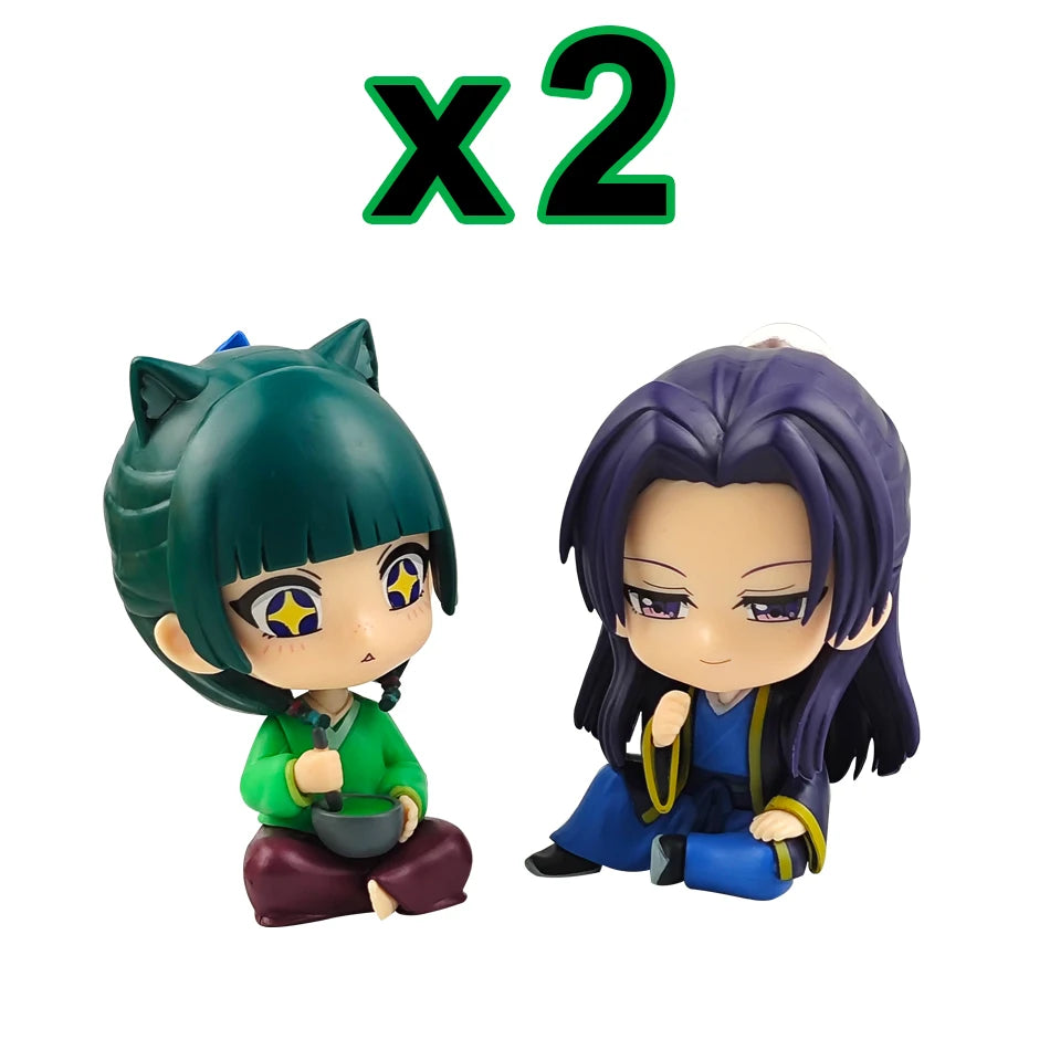 Q Version The Apothecary Diaries Maomao Jinshi Mini Figure Anime Periphery Kawaii Sitting Toys Desktop Car Ornaments Model Gifts