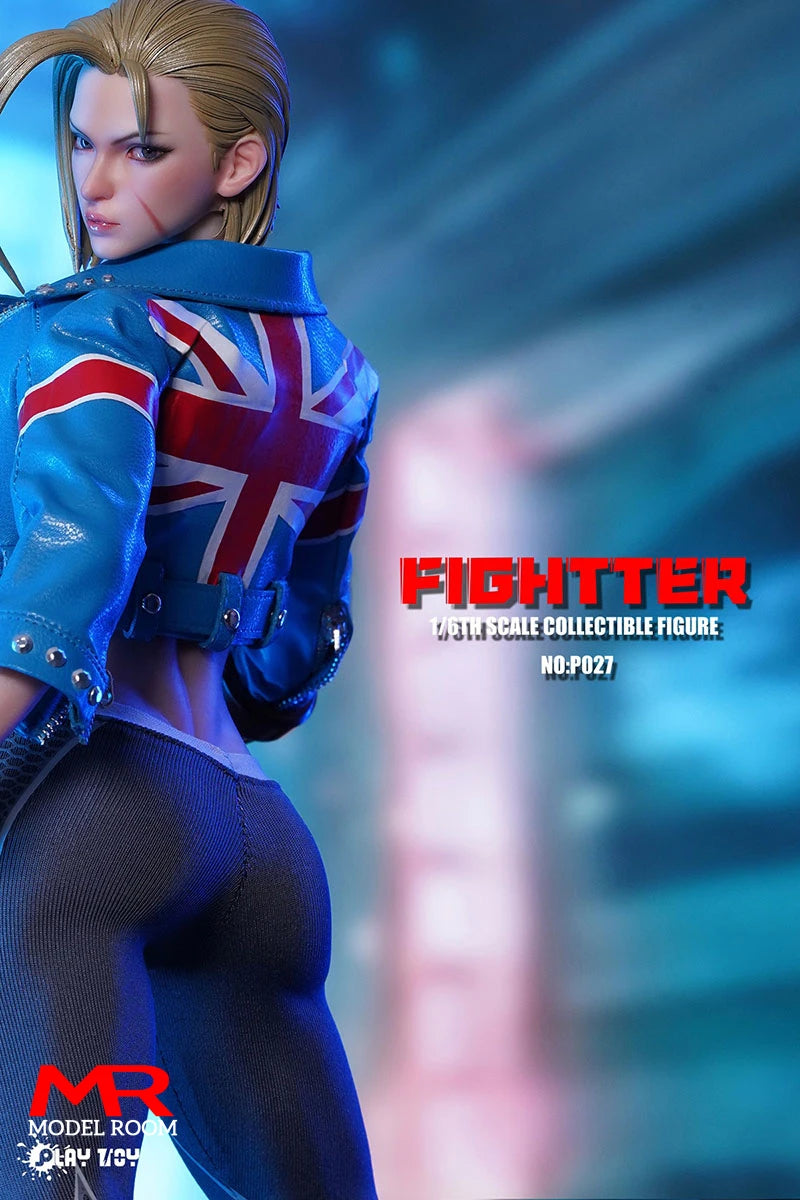 2025 Q3 PLAY TOY P027 1/6 Fightter Movable Eyes Action Figure 12'' Female Soldier Figurine Model Full Set Collectible Toy