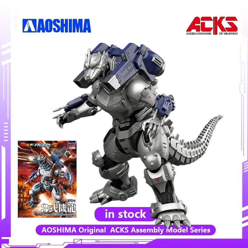 AOSHIMA Original  ACKS Assembly Model Series Type 3 Machine Dragon Anime Action Figures Toys for Boys + Collectible Ornaments