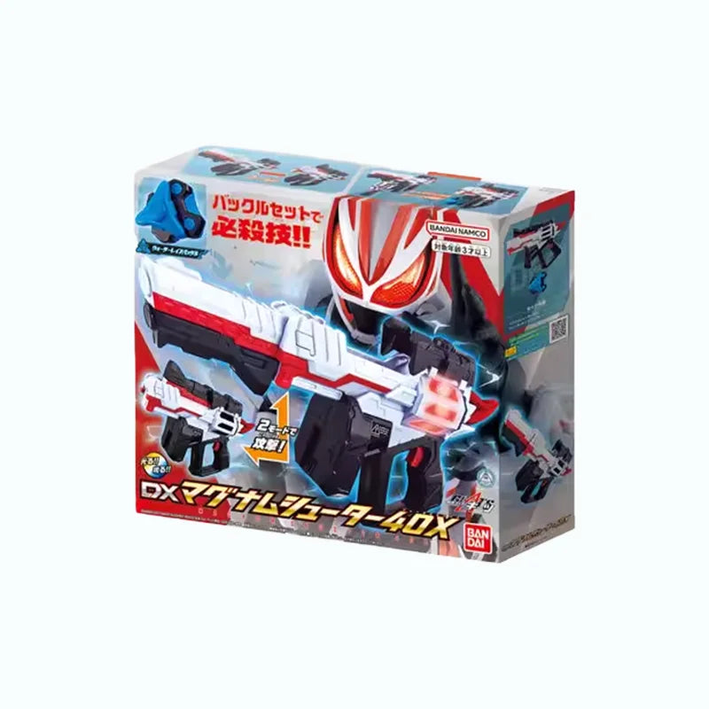 Bandai Kamen Rider GEATS DX Magnum 40X Revolver Four Zero X with Water Gun Buckle Set Collectible Model Toy Gift for Kids
