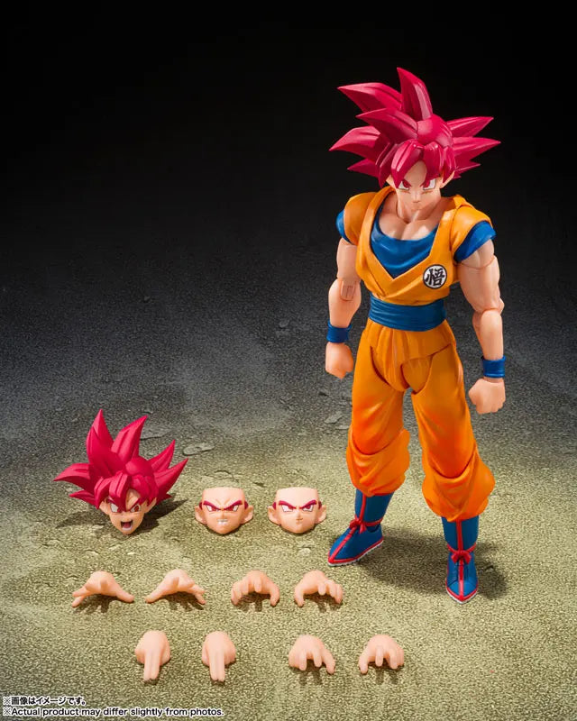 New Products Bandai S.H.Figuarts Dragon Ball Z Super Saiyan God Vegeta Goku Burdock Dodoria Zarbon Anime Action Figure Toy Gift