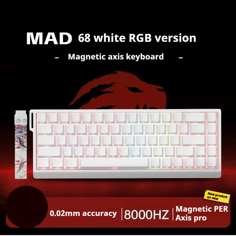 Madlions MAD68 60 Pro Mad Gaming Mechanical Keyboard Magnetic Switch Wired Gaming Accessories Customs Mad60 HE PRO MAD Keyboard