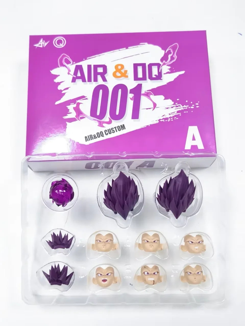 New Air&OQ Studio Dragon Ball Shf Super Saiyan SSJ Majin Vegeta Head Accessories Vegeta Action Figure Custom Heads Kit Model Toy