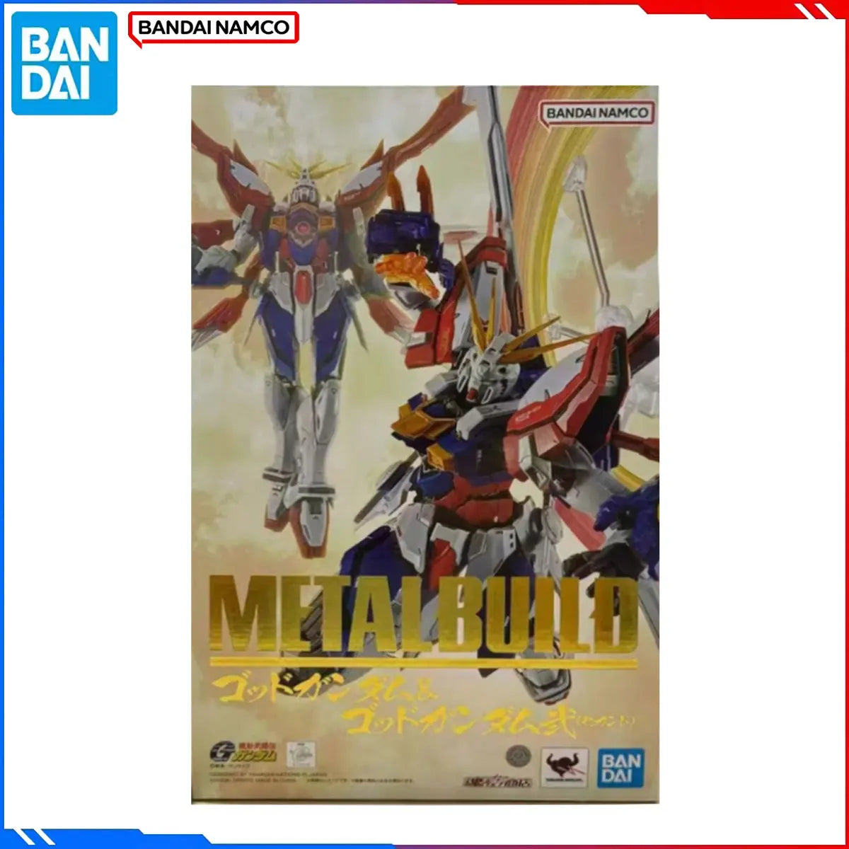 Genuine Bandai Original Gundam Figure Model Kits Anime Figures God Gundam & Burning GundamAction Model Toys Gift for Kids