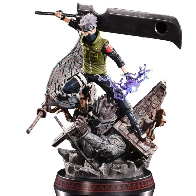 GKNaruto Shippuden Anime Model Figures Hatake Kakashi Action Figure PVC 31cm oversize Statue Figma Figurine Collectible Toys