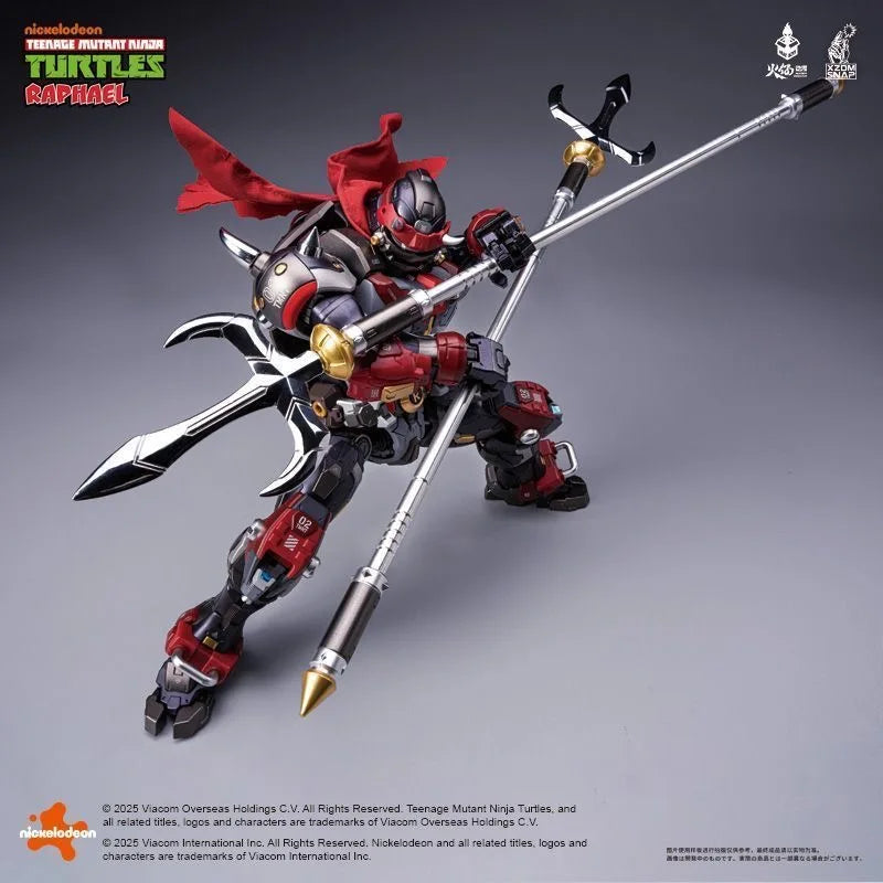 Heatboys Toy Raphael Action Figures Red Fiend TMNT Anime Figure Alloy Mecha Toy Ninja Turtle Plastic Toy Birthday Gift