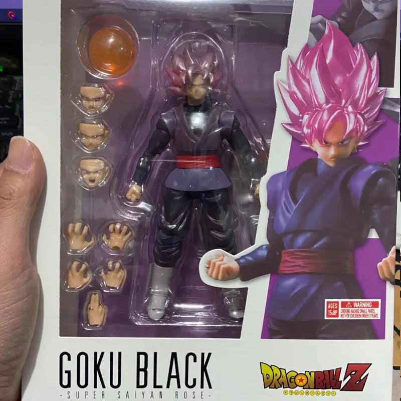 New Anime Dragon Ball Super Saiyan FullPower Goku Frieza Articulated Action Figures With Swappable Heads Model Gifts Collectible