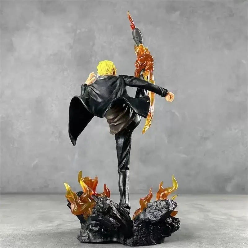 30cm Anime One Piece Figure Kick The Leg Sanji GK Statue Action Figures Doll Collection Model Toys Gift