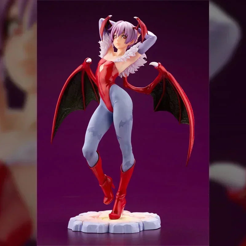 Darkstalkers Morrigan Aensland Anime Figure Lilith Action Figurine Pvc Statue Felicia Figure Girl Halloween Model Collection Toy