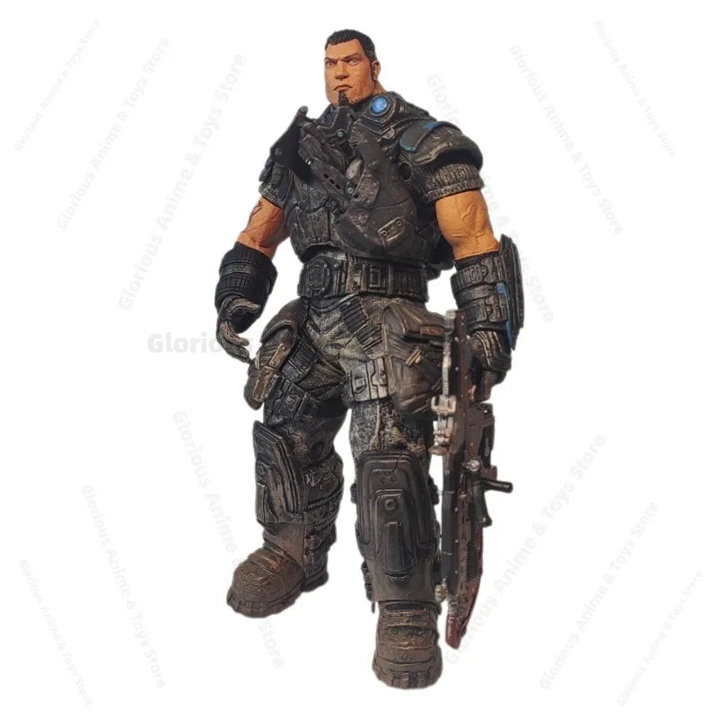 In Stock NECA Gears of War Marcus Best Friend Dominic Dom 7-inch Game Movable Bulk Movable Model Out-of-print Gift Collection