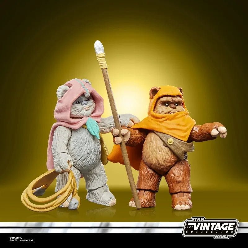 Hasbro Genuine Limited Edition Star Wars Vintage Collection 3.75 Inch Ewoks Action Figure Toys For Boys Girls Gift Model