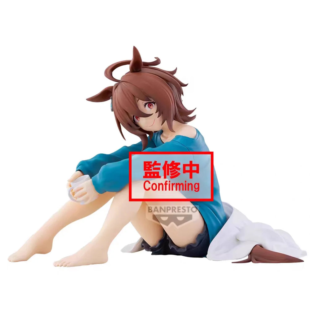 Original Bandai Umamusume: Pretty Derby Relax Time Movie Edition TV Anime Kitasan Black Figure Model Collector Figurine Toys