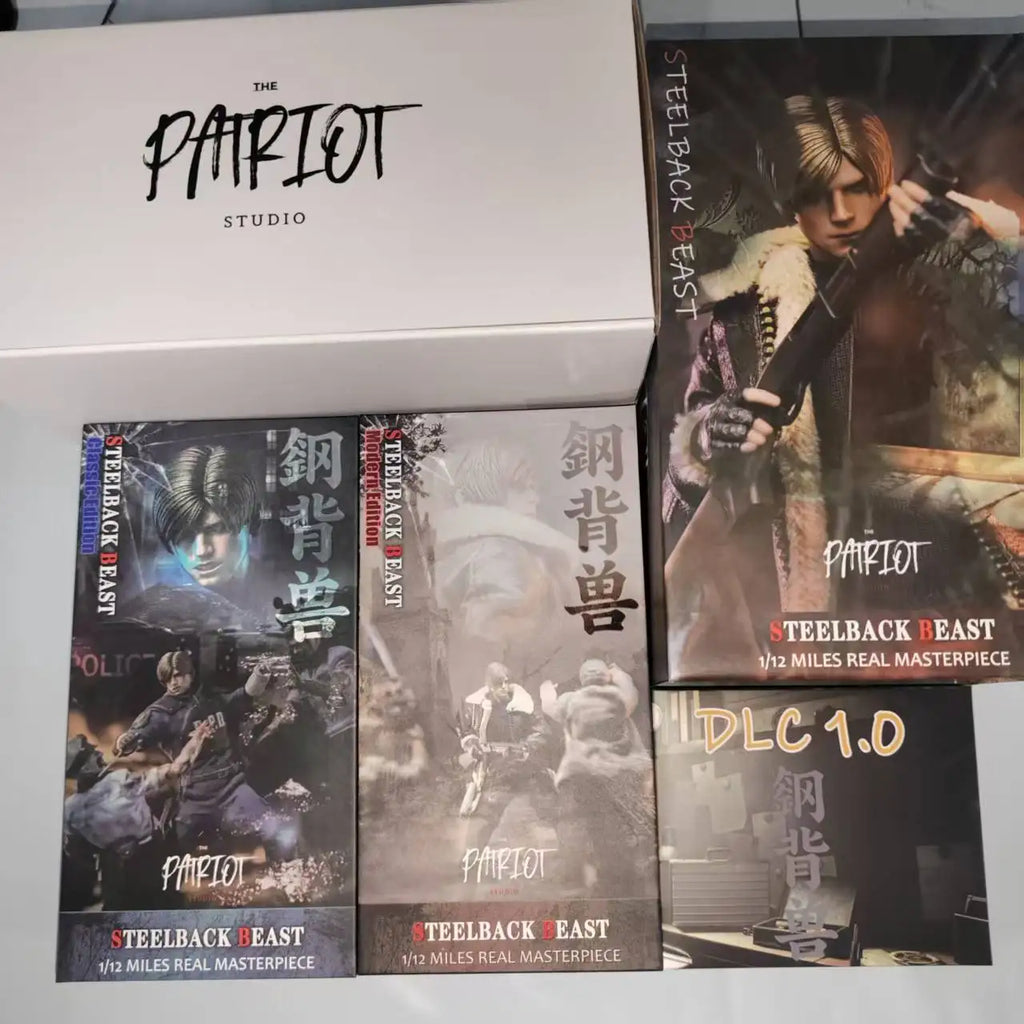 [24-Hour Shipping] Patriot Studio 1/12 Resident Evil Steelback Leon Movable Clothes Doll Soldier Figure Gift Collection