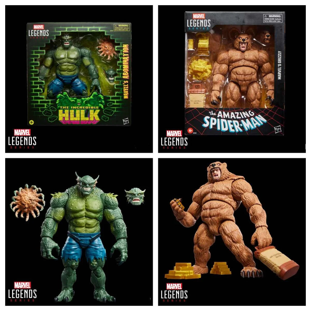 In Stock Marvel Legends 6 Inch Grizzly Poseable Action Figure The Amazing Spiderman Collectible With Accessories Model Kt Statue