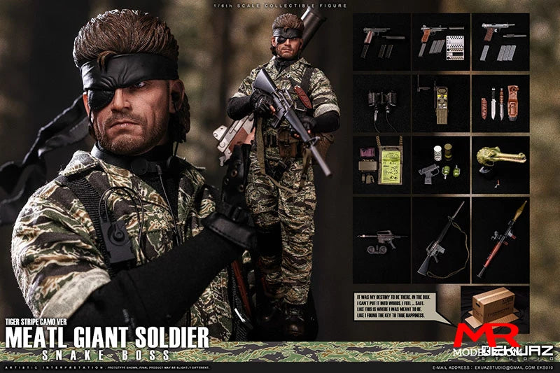 2025 Q2 EKUAZ STUDIO EKS010 EKS011 1/6 Snake Boss Action Figure 12'' Male Soldier Figurine Full Set Collectible Model Toy