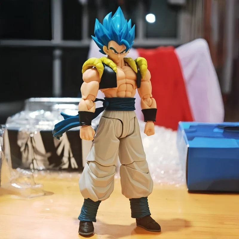In Stock 1/12 Kamione Original Shf Fusion Warrior Series 02A 02B Version Gogeta Articulated Figure Decorative Model Toys Gifts