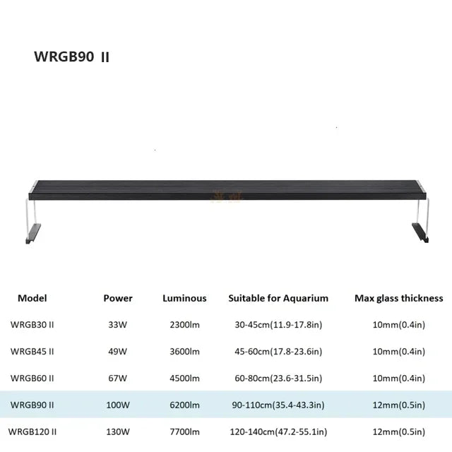 Chihiros WRGB II 2 Full Specturn Water Plant LED Light Upgrade RGB Built in Bluetooth APP Control for Aquarium Fish Tank