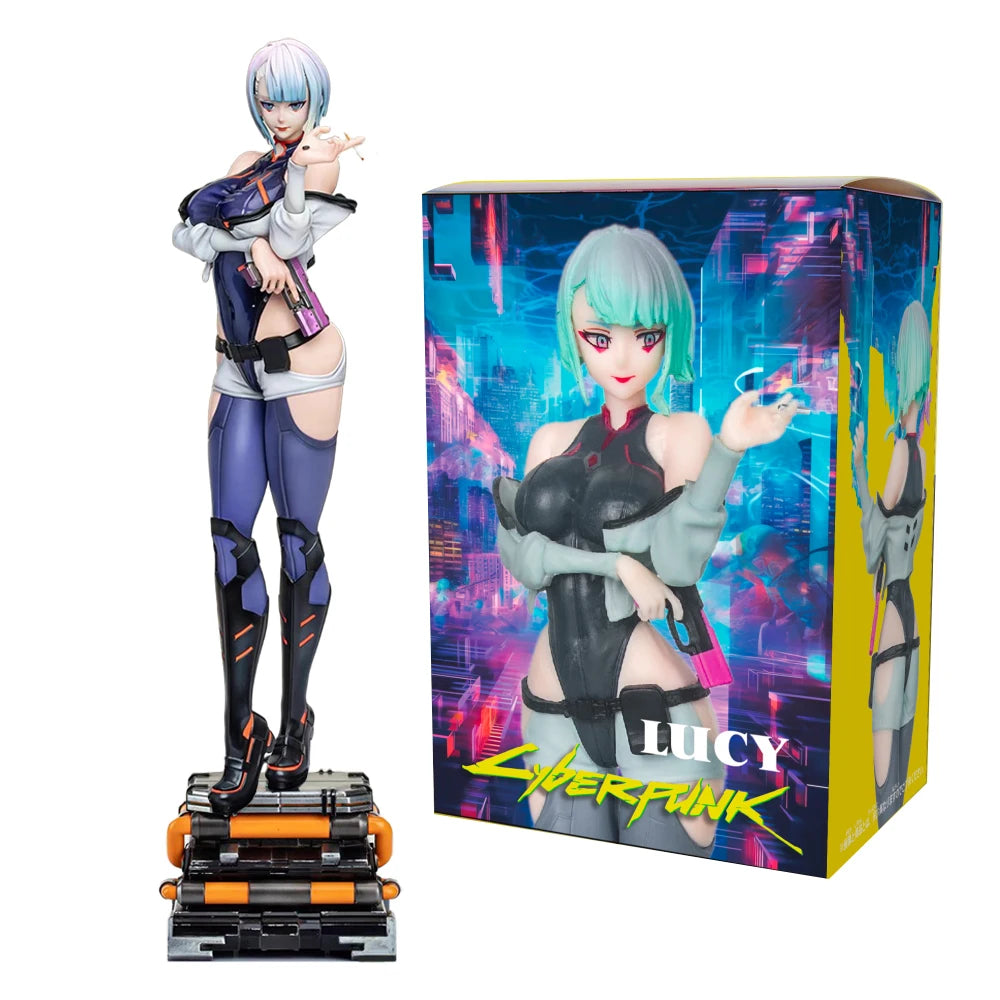 18CM Аниме игра Cyberpunk: Edgerunners Lucy Фигура Изправена Аниме Модел Играчка Подаръчна Колекция Aciton Фигура PVC