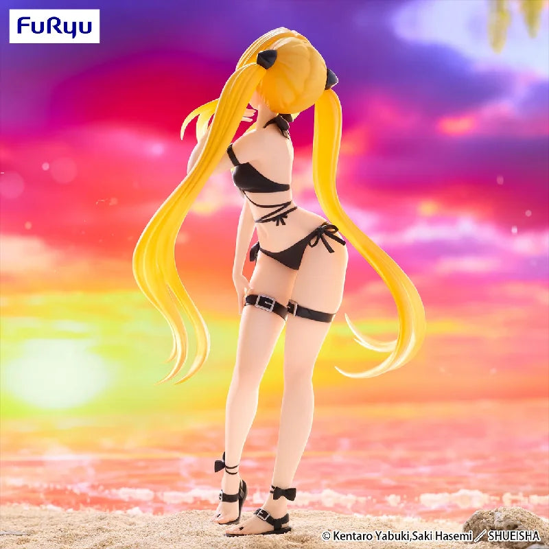 [Original Genuine] In Stock Furyu The Animation To Love-Ru Darkness Trio-Try-It Figure Golden Darkness PVC Figure Model Toys