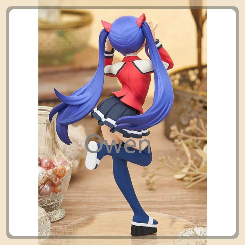 Genuine Original Anime FAIRY TAIL Lucy Heartfilia Figurine Wendy Marvell Action Figures PVC Model Collection Toys Birthday Gifts