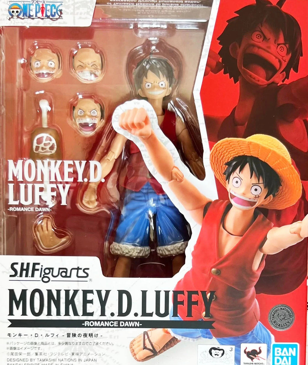 Bandai Shf One Piece Monkey D Luffy Action Figures Articulated Collectible Gear 5 Anime Statue For Anime Fans Collectors Display