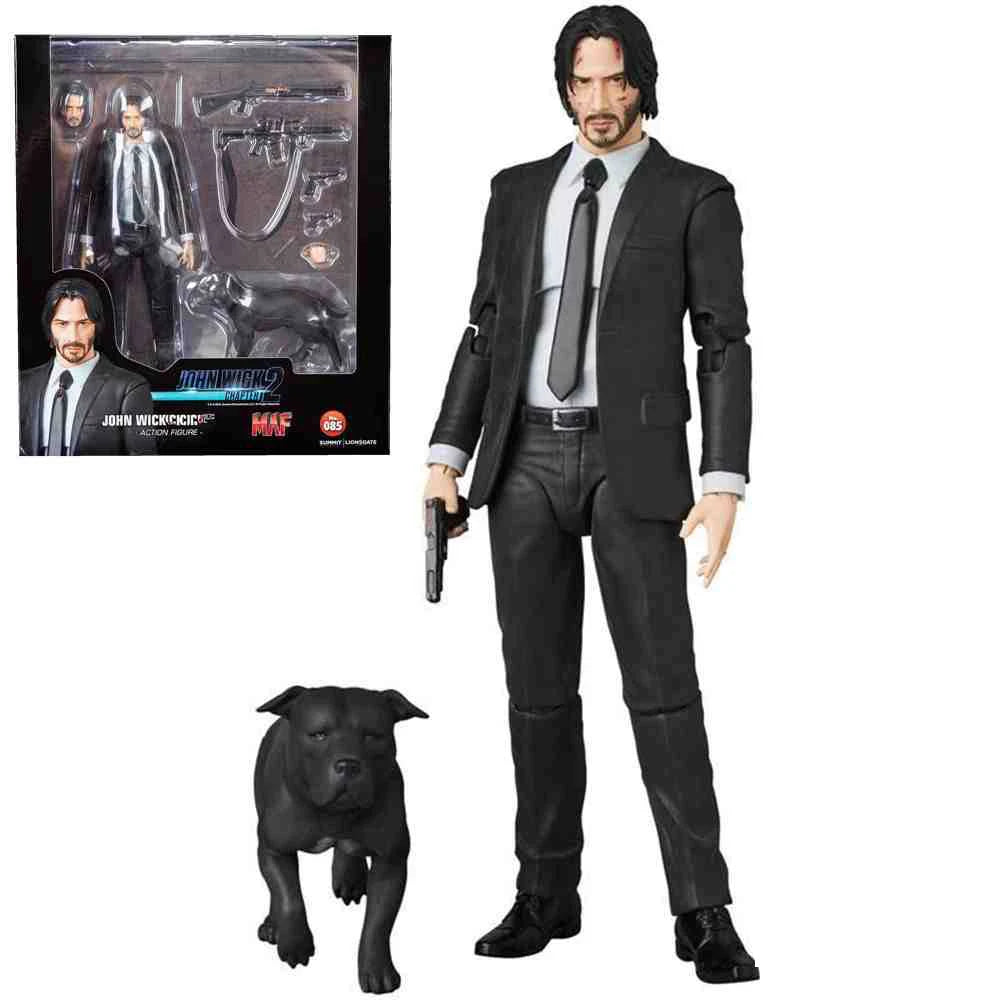 New Mafex 085 John Wick Chapter 2 Action Figure  Movable Ornaments Pvc Collection Johnthan Wick Diamond Figures Model Toys Gifts