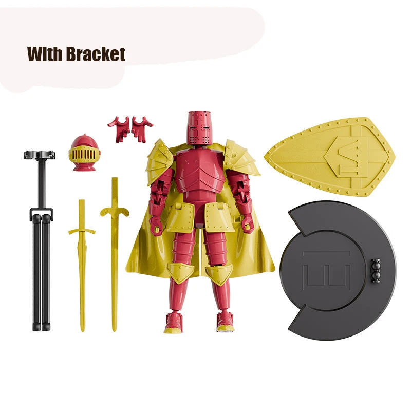 Middle Ages Warrior Action Figure Toys Retro Joint Mobility Knights Collectible Model Toy For Kids Adult Stress Relieving Gifts