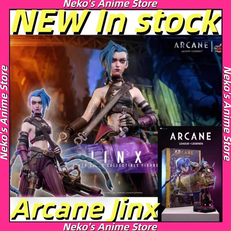 【In Stock】Hot Toys TMS137 Jinx（Arcane：League of Legends ) 1/6 League of Legends Arcane Action Figure Anime Model  Doll Gift