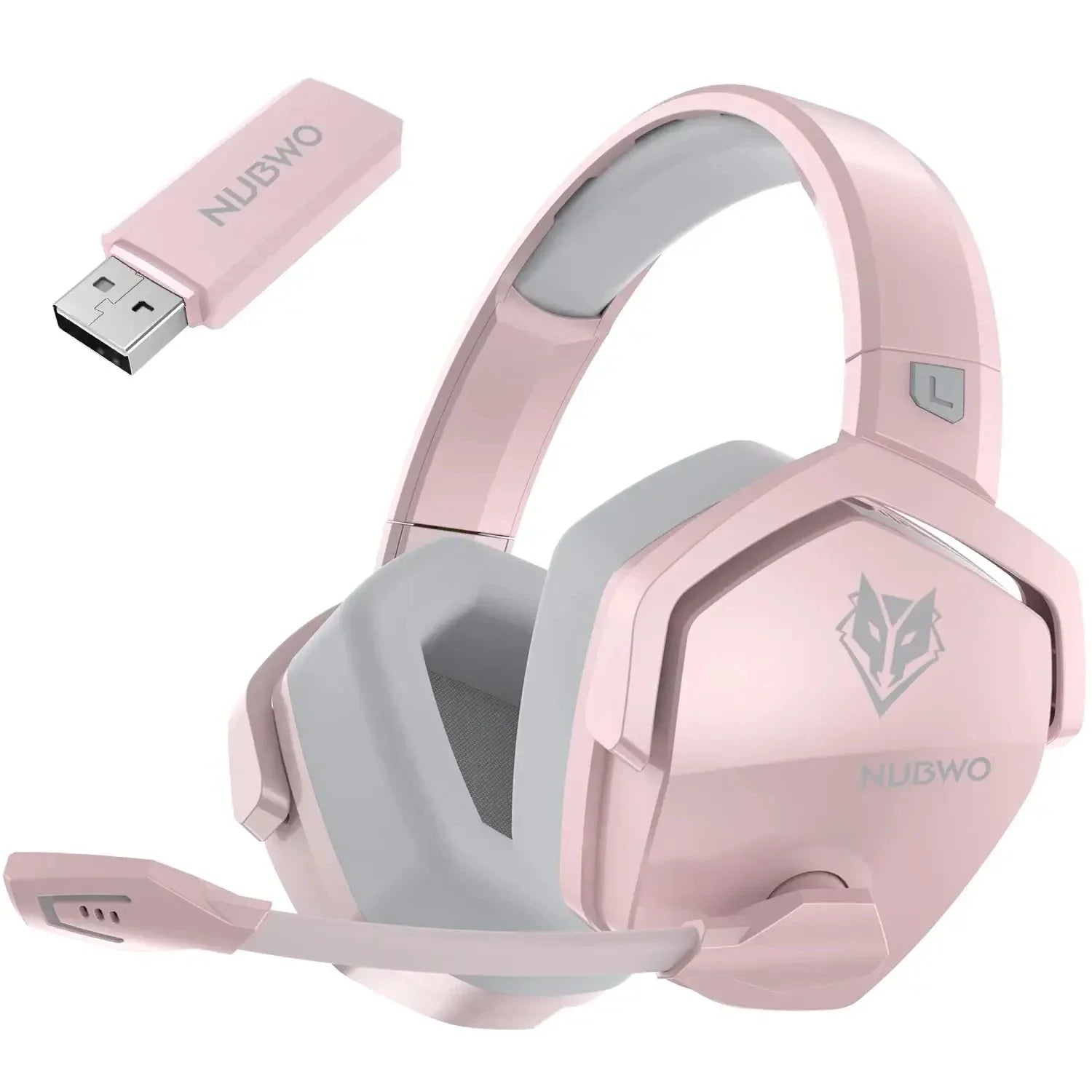 NUBWO G06 Dual Wireless Headsets Gamer 2.4GHz Bluetooth 5.3 Gaming Headphones with Microphone for PS5, PS4, PC, Mobile, Switch