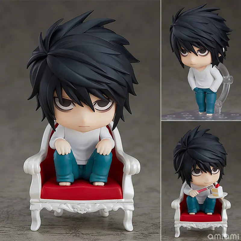 10cm Death Note L Yagami Light Movable Edition Pvc Girl Anime Action Figures  Model Kit Desktop Ornament Decora Girl Toys Gifts