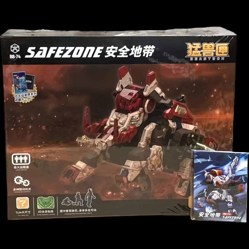 52toys Beastbox Safety Zone Mammoth 2.0 Transfiguration Toy Animal Mech Mobile Model Handmade Boy'S Holiday Birthday Gift