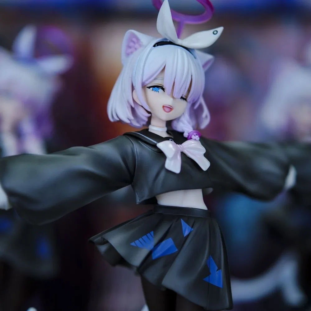 8.27in/21cm Anime Blue Archive Figure Black Arona Action Figures PVC Statue Model Collection Toys Gifts