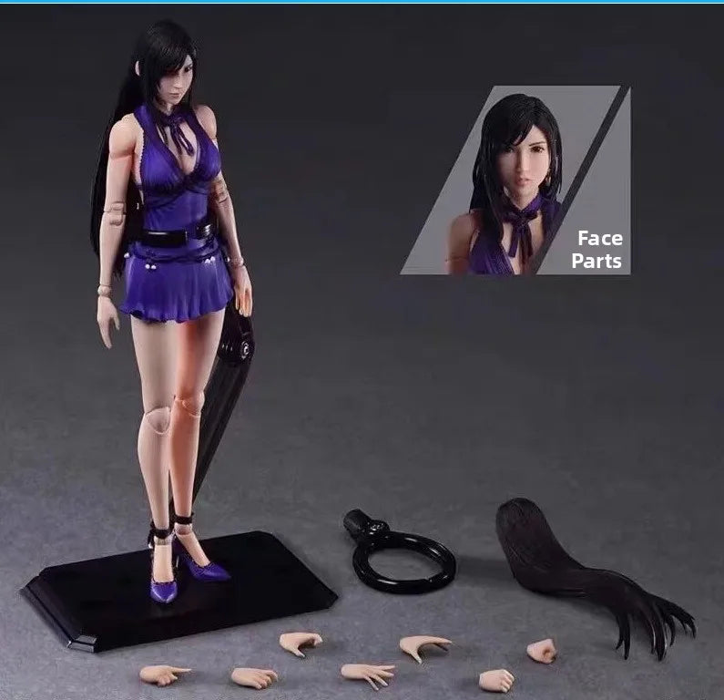 Final Fsy 7 Newest Version Play Arts Kai Tifa Lohart Anime Figure Collectible Toy Boxed In-Sto for Adult Fans