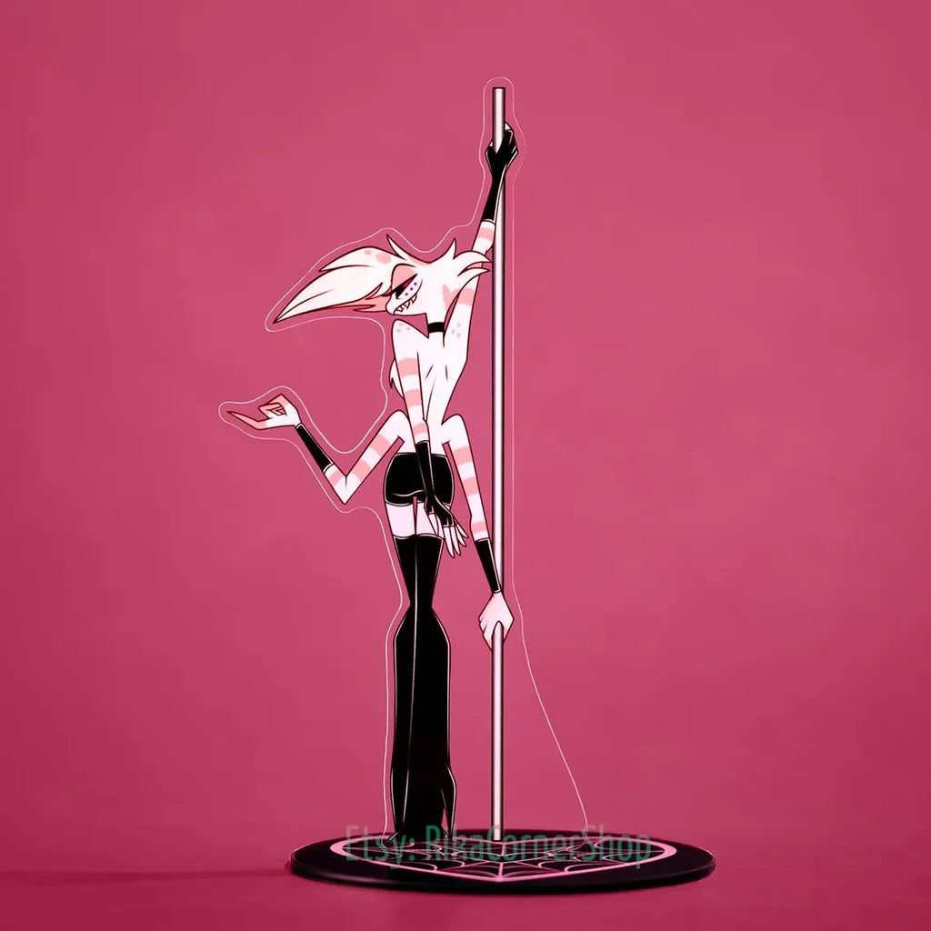 15Cm Creative Desktop Decorations Acrylic Standees for Hazbin Hotel Character Standing Plates Niffty Vaggie Charlie Husk Alastor
