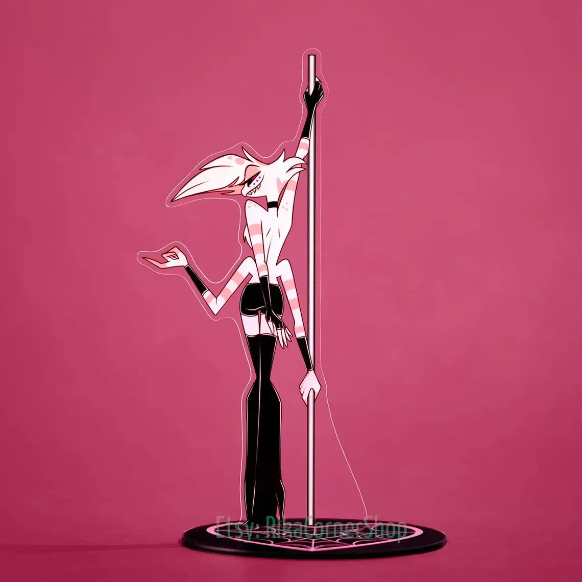 15Cm Creative Desktop Decorations Acrylic Standees for Hazbin Hotel Character Standing Plates Niffty Vaggie Charlie Husk Alastor