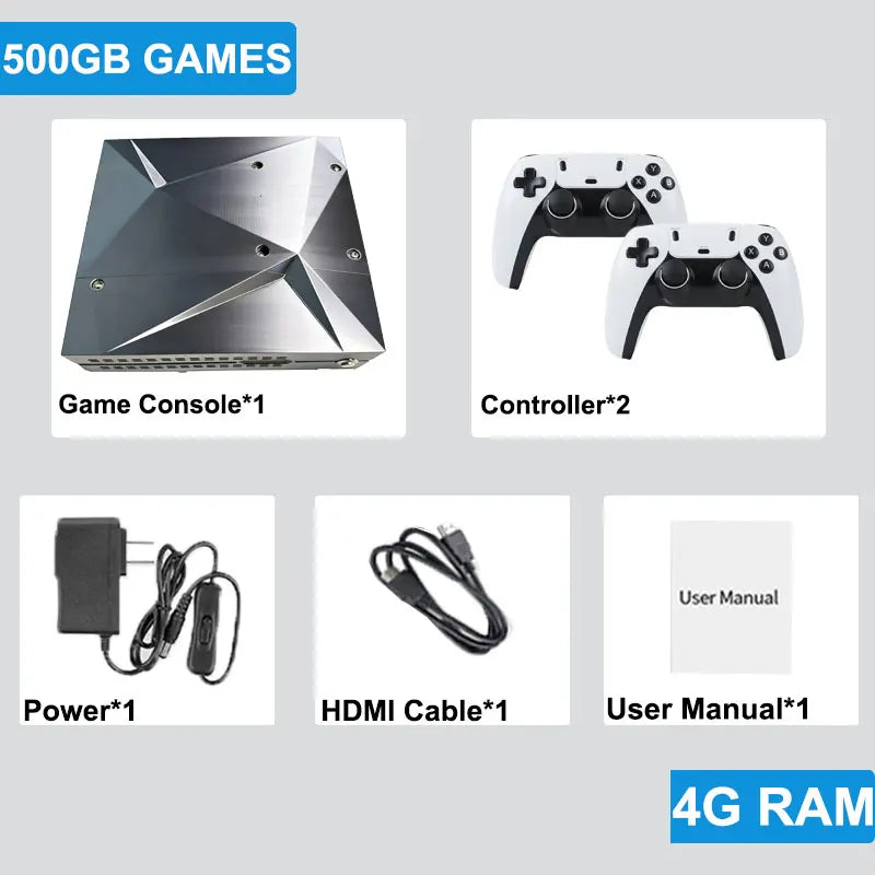 Loaded 70000+ Games 2TB P88 Retro Game Console for Wii PS2 DC PSP GAMECUBE Plug-and-Play On TV Win11&Batocera39 Children's Gift